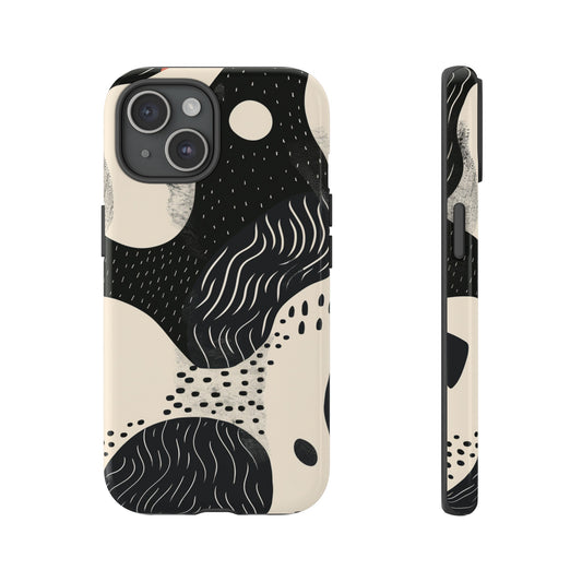 Black Abstract Phone Case