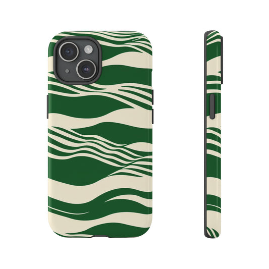 Green Japanese Wave Phone Case
