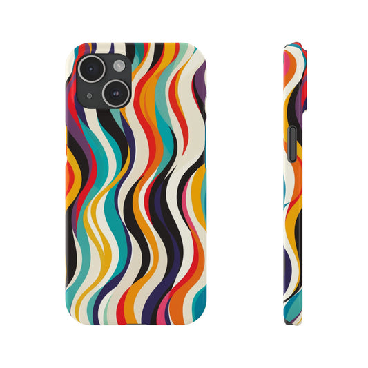 Colorful Waves iPhone Case