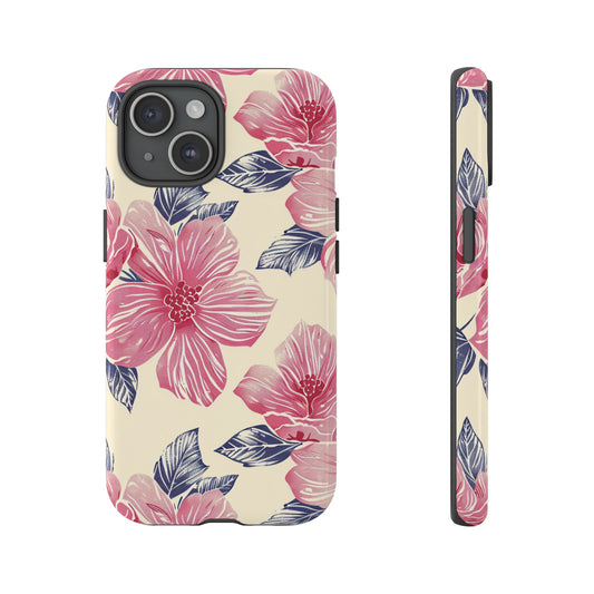 Simple Pink Flowers Phone Case - Defazio Creations