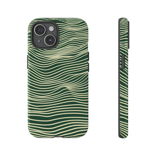 GREEN WAVES Phone Case