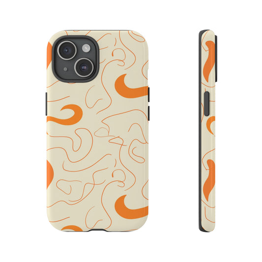 Orange Lines Phone Case - Defazio Creations